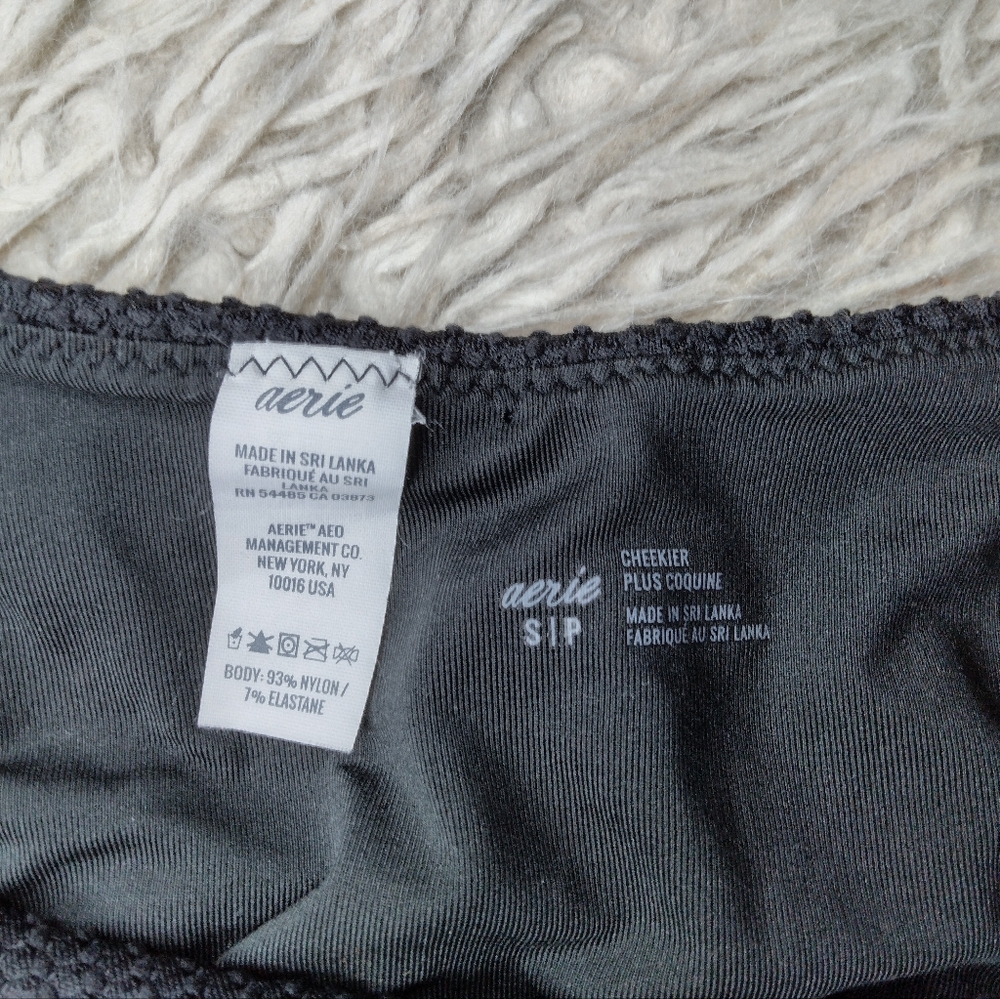 Aerie Waffle Super High Cut Cheekiest Bikini Bottom Size S - Picture 7 of 7